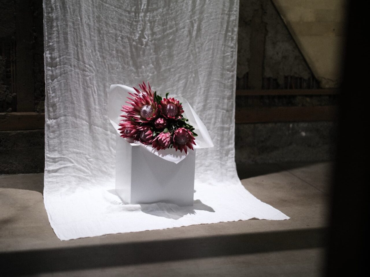 THE PUFLの花のアレンジメント